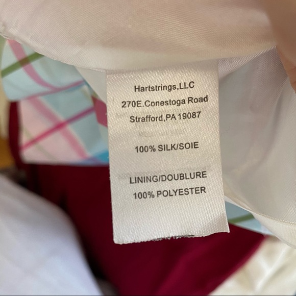 HARTSTRINGS 100% SILK CHECKERED SKIRT - Picture 4 of 13